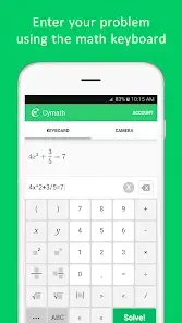 Cymath Mobile App Interface