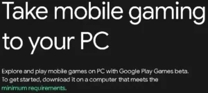 Google Play Games for PC Setup