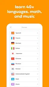 duolingo language selection