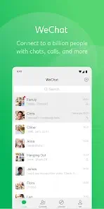 wechat chats interface