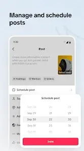 manage schedule posts