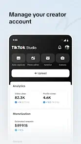 tiktok studio dashboard