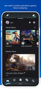 playstation app friends list