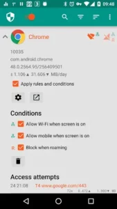 netguard app internet control settings