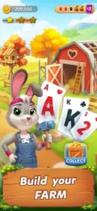 solitaire grand harvest build your farm tripeaks gameplay