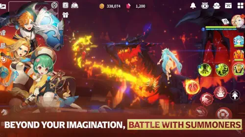 summoners war chronicles dragon boss real time combat