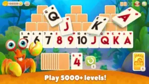 undersea solitaire tripeaks 5000 level tripeaks card gameplay