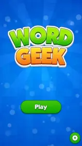 word geek android word puzzle game start screen word geek android word puzzle game start screen